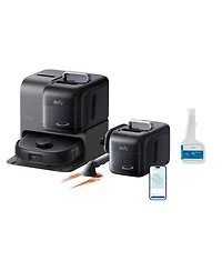 eufy Omni Robot Vacuum Portable Deep Cleaner E28 for Carpet HydroJet System with Roller Mop All-in-One 20000 Pa Suction and official cleaning solution