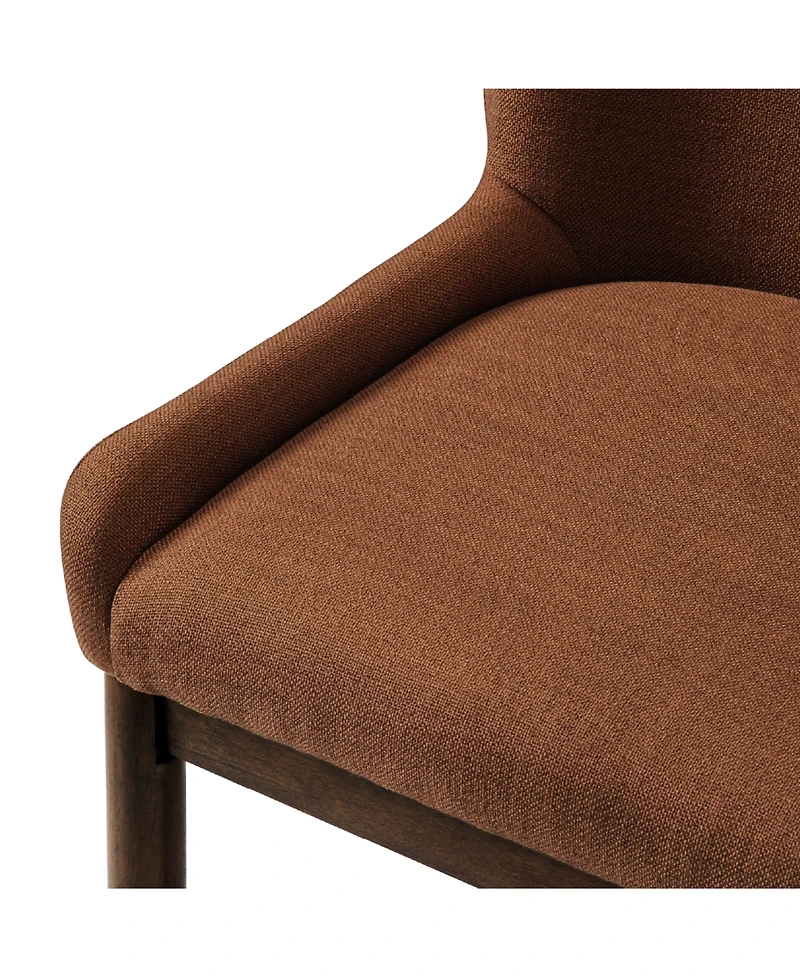 Maven Lane Gia Wingback Upholstered Kitchen Bar Stool with Back