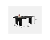 Flynama Modern Wooden Nesting Coffee Table, 70.86" Extendable Splicing Center Table