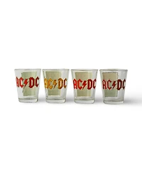 Icup, Inc. Ac/Dc Icons 4-Piece 1.5oz Shot Glass Set