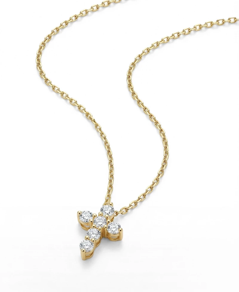 The M Jewelers Cubic Zirconia Cross Pendant