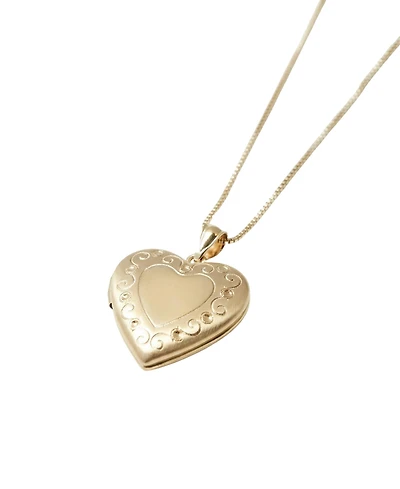 The M Jewelers Heart Locket Necklace