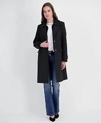 Tahari Women's Single-Breasted Knit Bibbed Coat