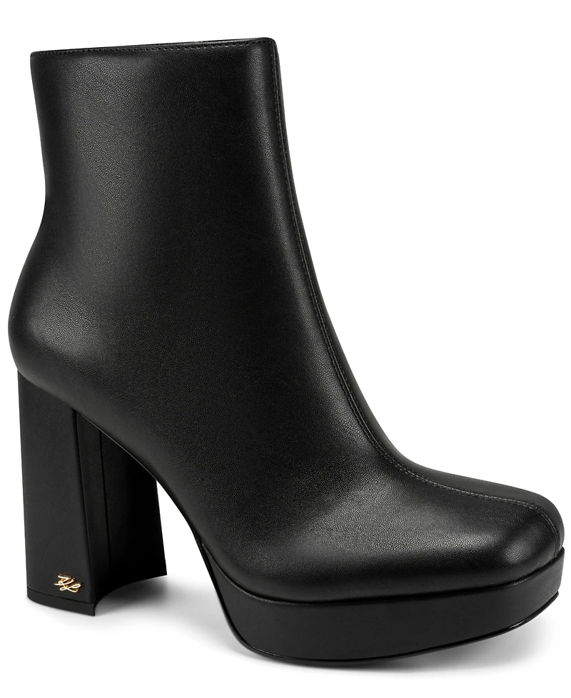 Karl Lagerfeld Paris Women's Malika Platform Booties
