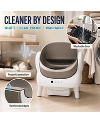 Cumrige WiFi Self-Cleaning Litter Box for Multiple Cats