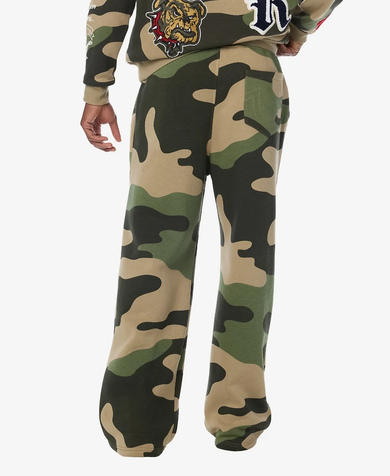 True Religion Men's Logo Patch Baggy Sweatpants