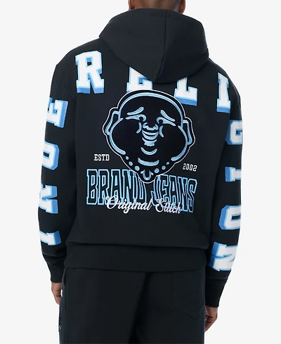 True Religion Men's Overt Buddha Logo Hoodie