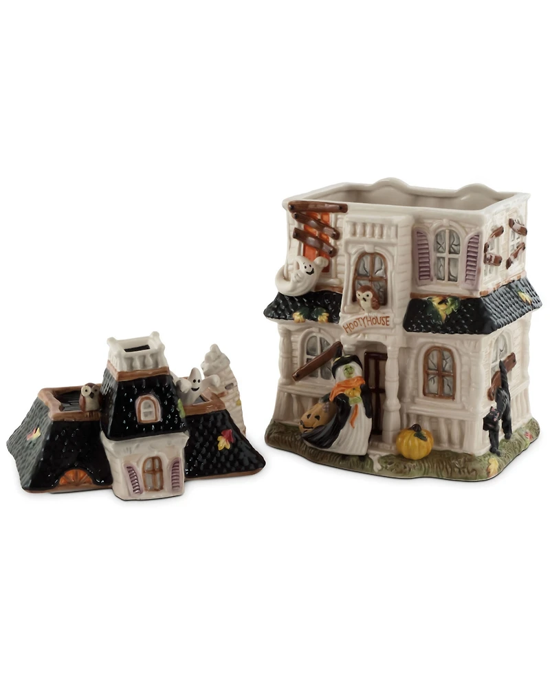Fitz and Floyd Halloween Haunted House Cookie Jar