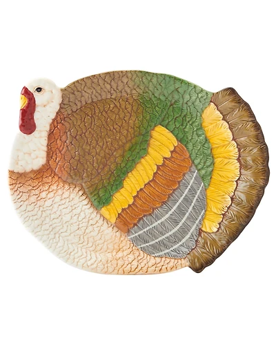 Fitz and Floyd Thanksgiving Traditional Large Platter