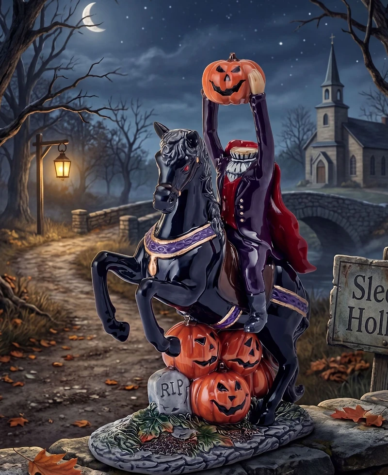 Fitz and Floyd Halloween Harvest Headless Horseman Figurine