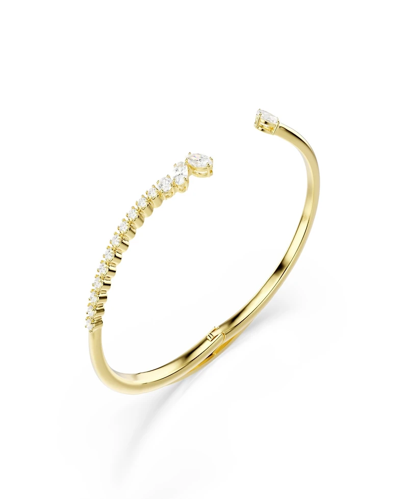 Swarovski Gold-Tone Plated White Crystal Bracelet