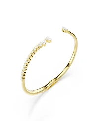 Swarovski Gold-Tone Plated White Crystal Bracelet