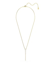 Swarovski Gold-Tone Plated White Crystal Necklace