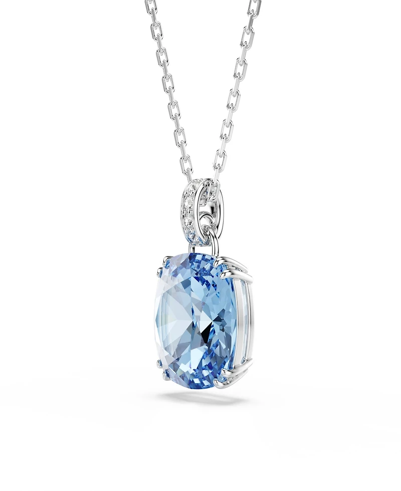 Swarovski Gold-Tone Plated Blue Crystal Necklace
