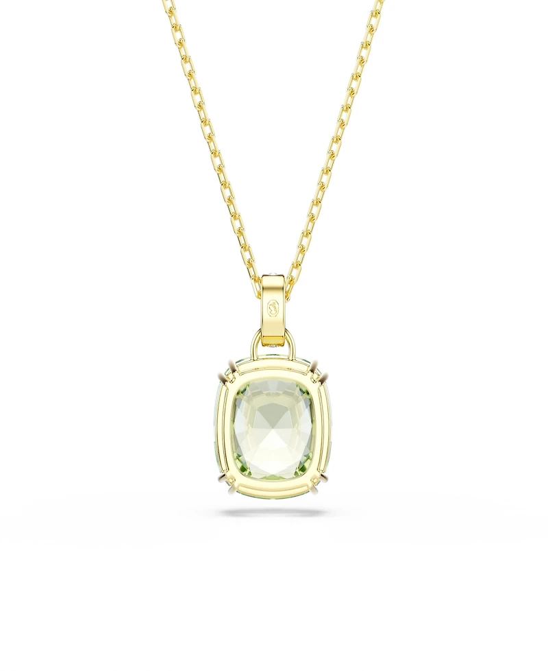 Swarovski Gold-Tone Plated Green Crystal Necklace