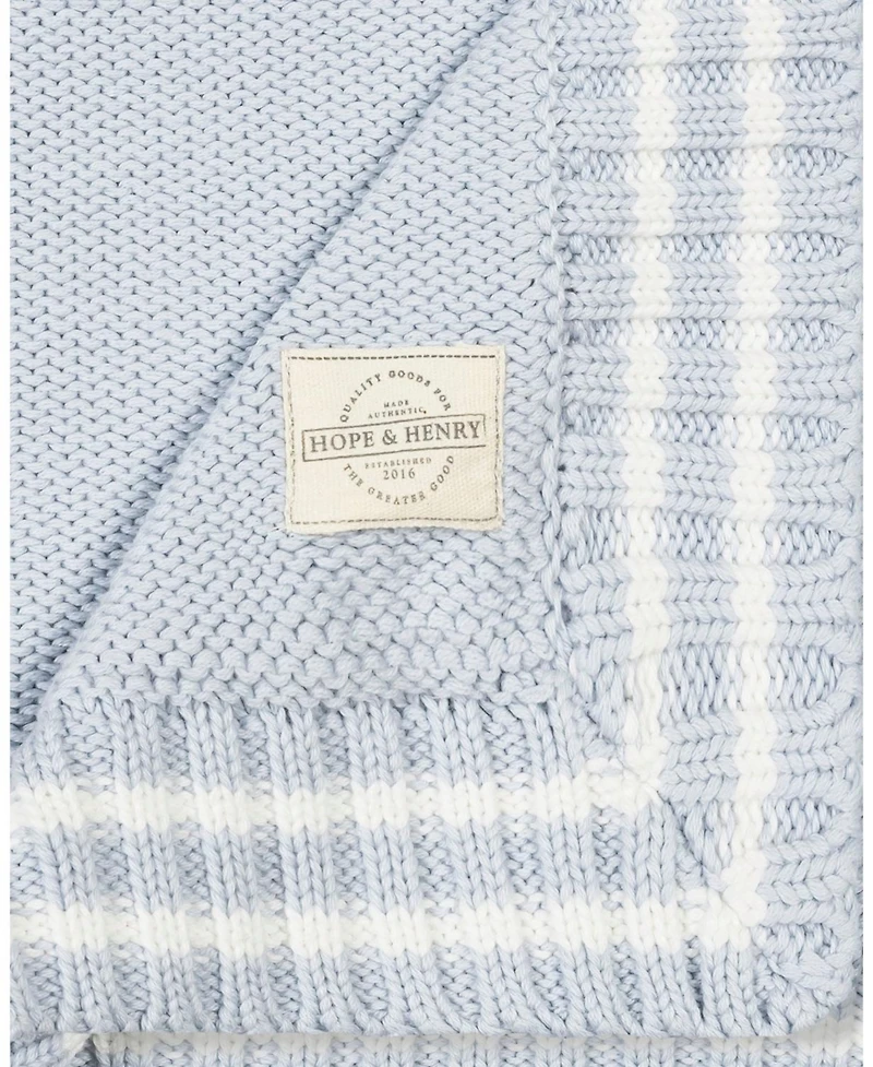 Hope & Henry Hope and Henry Baby Baby Organic Cable Knit Baby Blanket