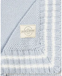 Hope & Henry Hope and Henry Baby Baby Organic Cable Knit Baby Blanket
