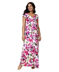 Tiffany Rose Maternity Alana Maxi Floral-Print V-Neck Empire-Waist Dress