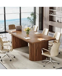 Tribesigns 78.7" Conference Table with Double Pedestal