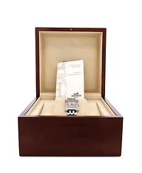 Pre-Owned Hermes Heure H Quartz Watch in Stainless Steel with Diamond Bezel 21mm