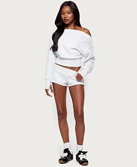 Edikted Women's Hennie Off Shoulder Sweatshirt