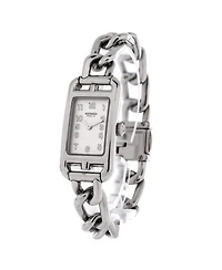 Pre-Owned Hermes Nantucket Quartz Watch in Stainless Steel 17mm