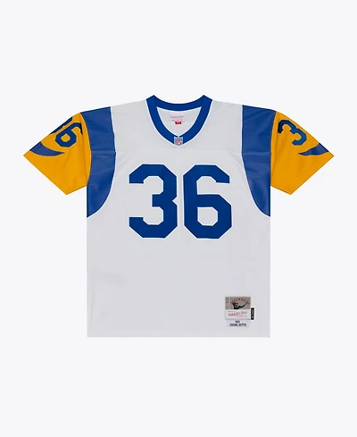 Mitchell & Ness Men's Jerome Bettis White Los Angeles Rams Retired Legacy Replica Player Jersey