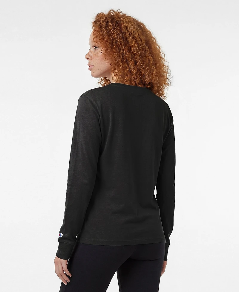 Champion Women's San Francisco Giants Long-Sleeve Distressed T-Shirt