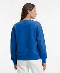 Champion Women's All-Star Chicago Cubs Relaxed-Fit Midweight Cotton-Blend Sweatshirt