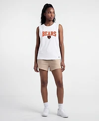 Champion Women's Chicago Bears Distressed Crew-Neck Cotton-Blend Muscle Tank Top