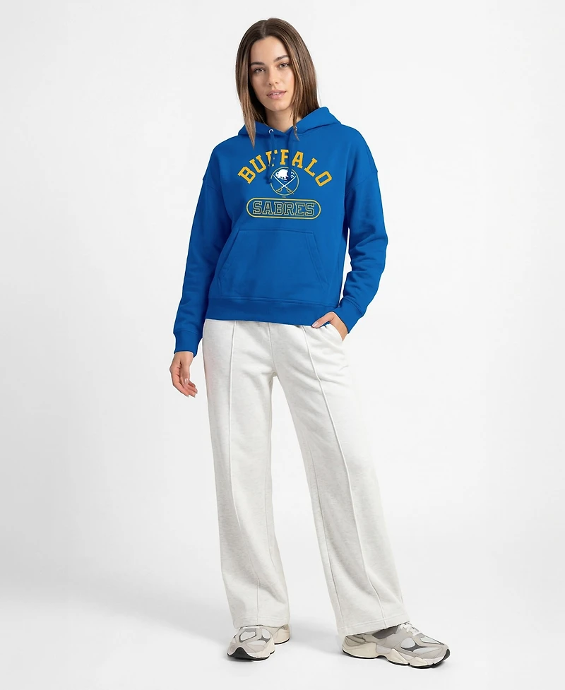 Champion Women's Buffalo Sabres Arched Pill Box Graphic Fleece-Lined Hoodie