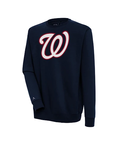 Antigua Men's Navy Washington Nationals Victory Pullover Sweatshirt