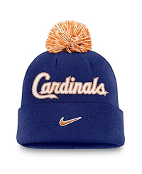 Nike Men's Royal St. Louis Cardinals Peak Cuffed Pom with Knit Hat