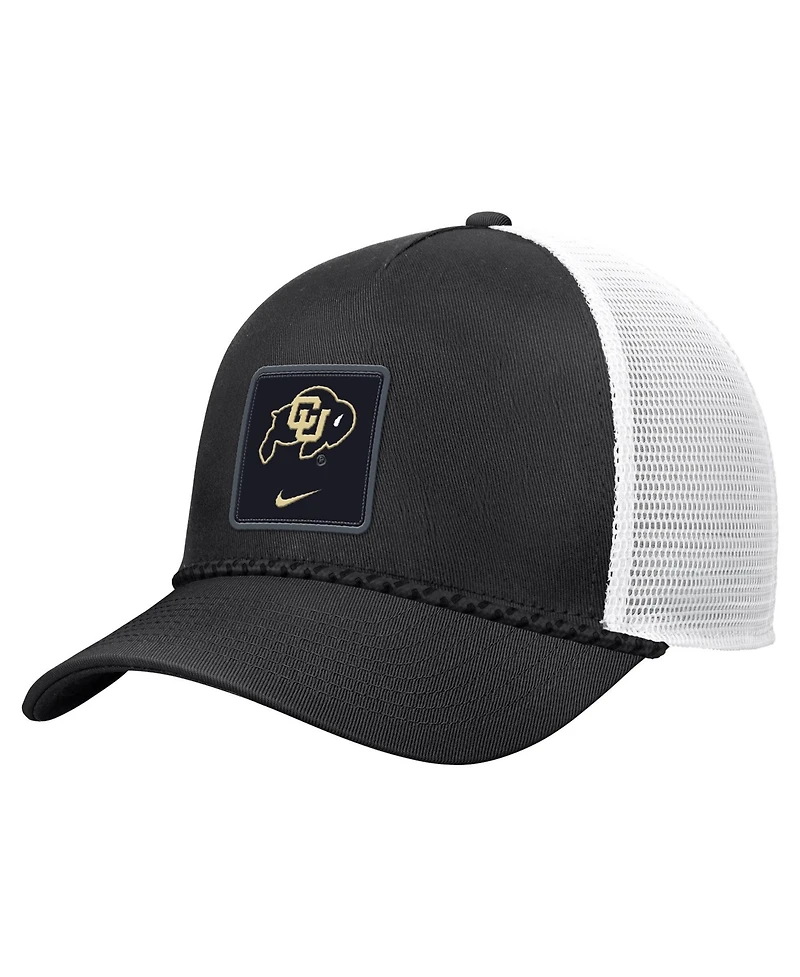 Nike Men's Black Colorado Buffaloes 2026 On-Field Rope Adjustable Trucker Hat