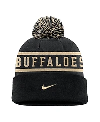 Nike Men's Black Colorado Buffaloes Peak Cuffed Pom with Knit Hat