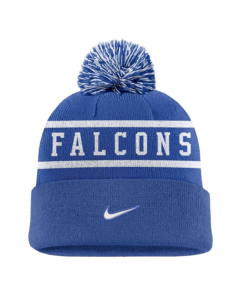 Nike Men's Royal Air Force Falcons Peak Cuffed Pom with Knit Hat