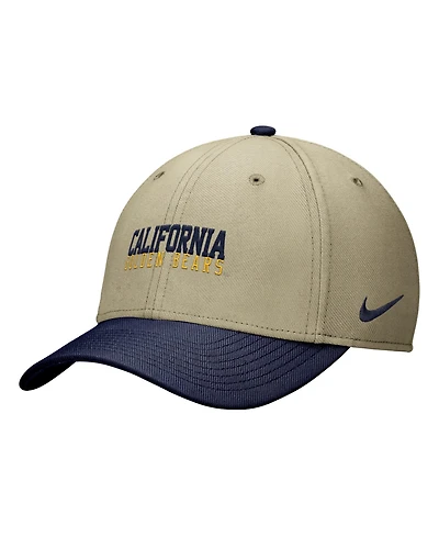 Nike Men's Beige/Navy Cal Bears Dri-fit SwooshFlex Hat