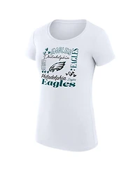 G-iii 4Her by Carl Banks Women's Philadelphia Eagles Super-Slim Fit Crewneck T-Shirt