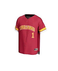 Gameday Greats Men's and Women's 1 Cardinal Usc Trojans Collegiate Baseball Fashion Jersey