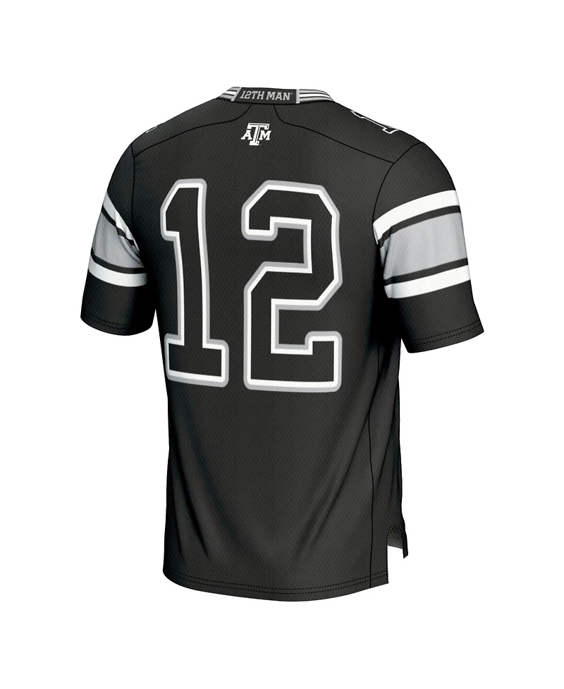 Gameday Greats Men's 12 Black Texas A&M Aggies Football Lightweight Fashion Jersey
