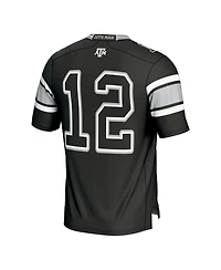Gameday Greats Men's 12 Black Texas A&M Aggies Football Lightweight Fashion Jersey