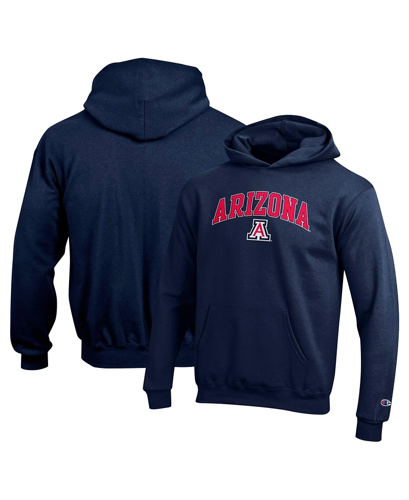 Champion Big Boys and Girls Navy Arizona Wildcats Campus Pullover Hoodie
