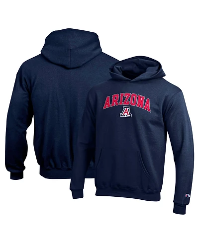Champion Big Boys and Girls Navy Arizona Wildcats Campus Pullover Hoodie