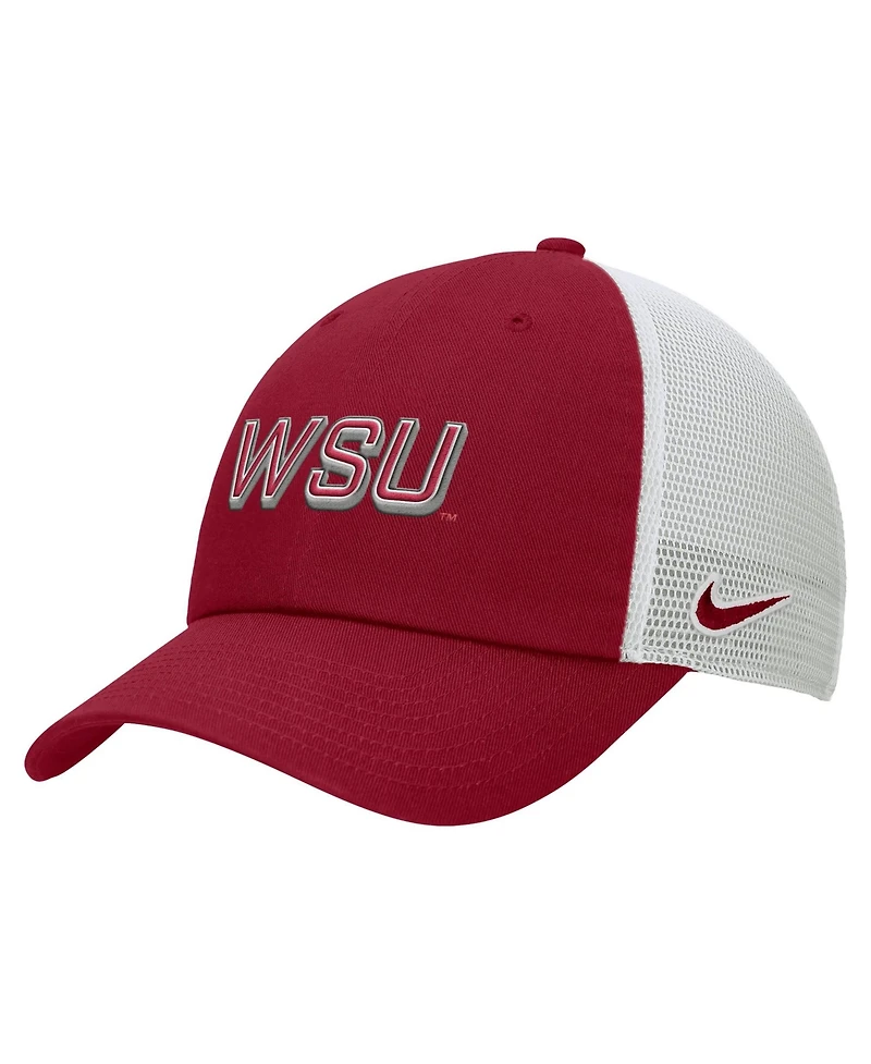 Nike Men's Crimson Washington State Cougars On-Field Club Adjustable Trucker Hat