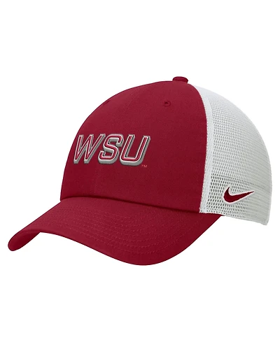 Nike Men's Crimson Washington State Cougars On-Field Club Adjustable Trucker Hat