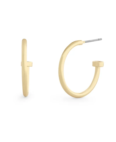 Coach Gold Classic Small Hoop Earrings