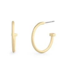 Coach Gold Classic Small Hoop Earrings