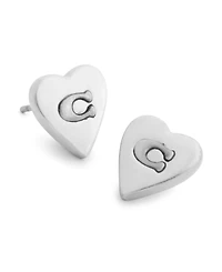 Coach Gold Heritage Signature Coin Stud Earrings