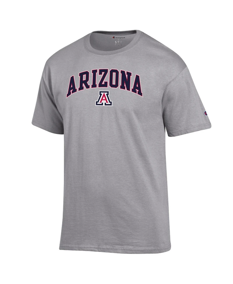 Champion Men's Champion Heather Gray Arizona Wildcats Arch Over Logo T-Shirt