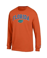 Champion Men's Champion Orange Florida Gators Arch Over Logo Long sleeves T-Shirt